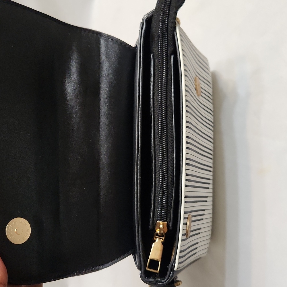 Musical Note Piano Black and White Hand And Shoulder Bag - Picture 12 of 13